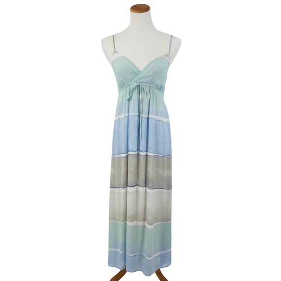 Lauren Conrad Pastel Watercolor Empire Waist Maxi Dress - Picture 2 of 14